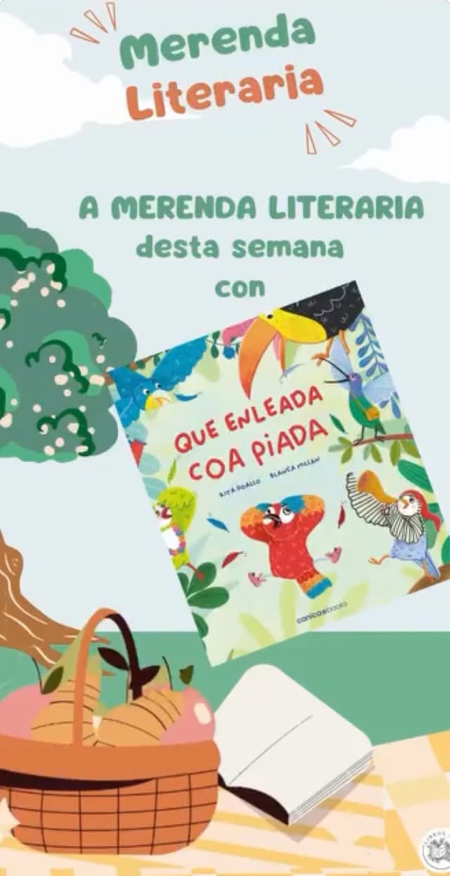 Merenda sobre Que enleada coa piada